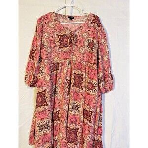 torrid Pink Paisley Midi Dress